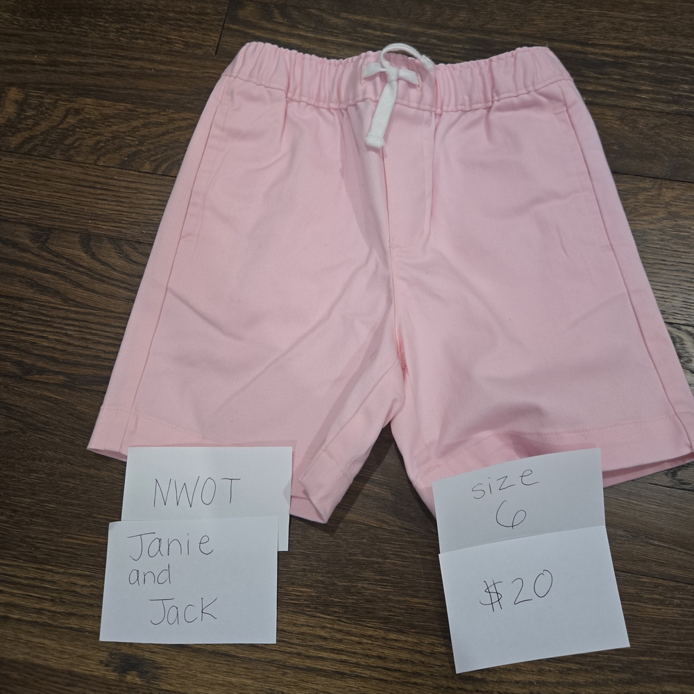 Janie and Jack Light Pink Kids Shorts